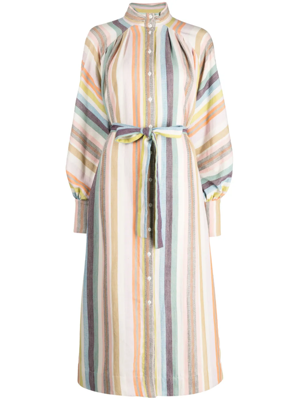 ALEMAIS JOSEPHINE STRIPED SHIRT DRESS