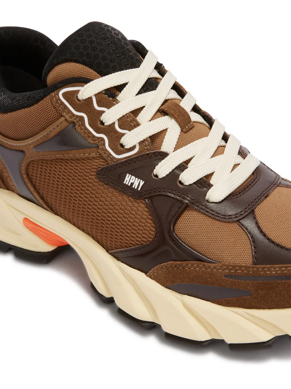 Shop Heron Preston Block Stepper Sneakers In Brown