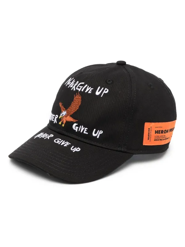 Heron Preston Eagle Cotton Baseball Cap - Farfetch