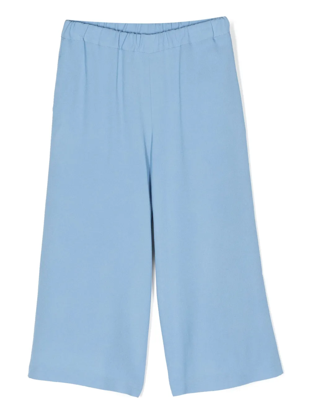 Simonetta elasticated wide-leg trousers - Blue