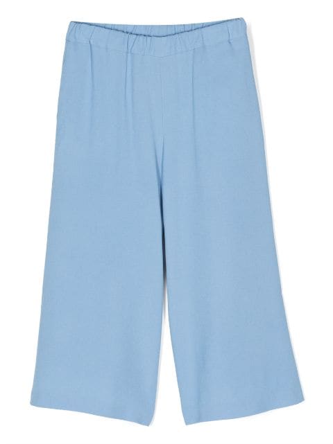 Simonetta pantalones anchos con diseño elástico