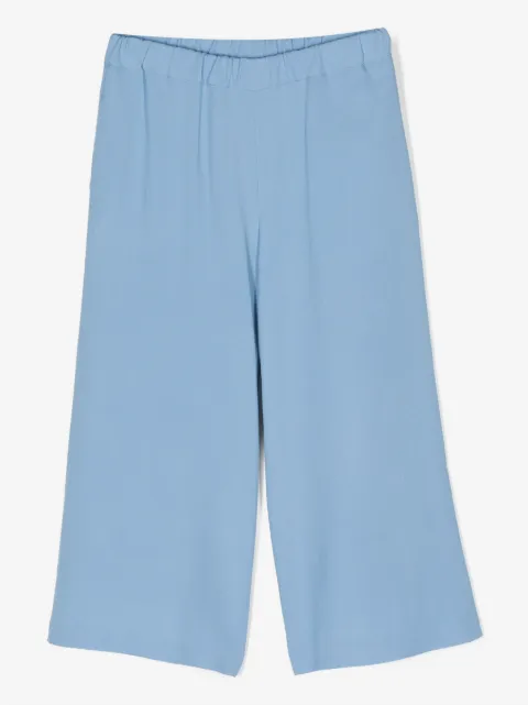 Simonetta elasticated wide-leg trousers