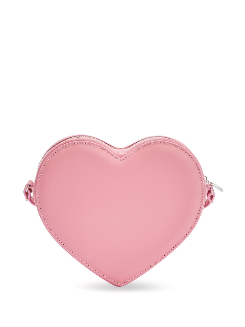 AMBUSH Flat Heart leather crossbody bag - Roze