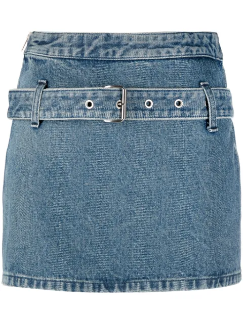 AMBUSH belted denim miniskirt