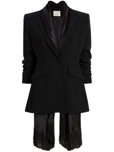 Cinq A Sept scarf-detailing single-breasted blazer