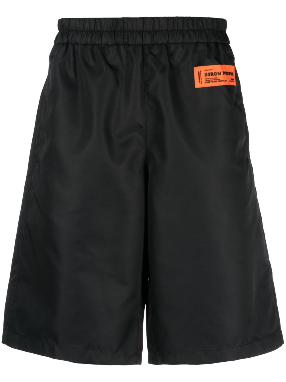 Shop Heron Preston Ex-ray Logo-patch Shorts In Black