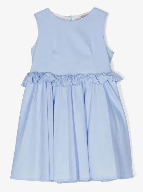 Simonetta ruffle-trim pleated dress
