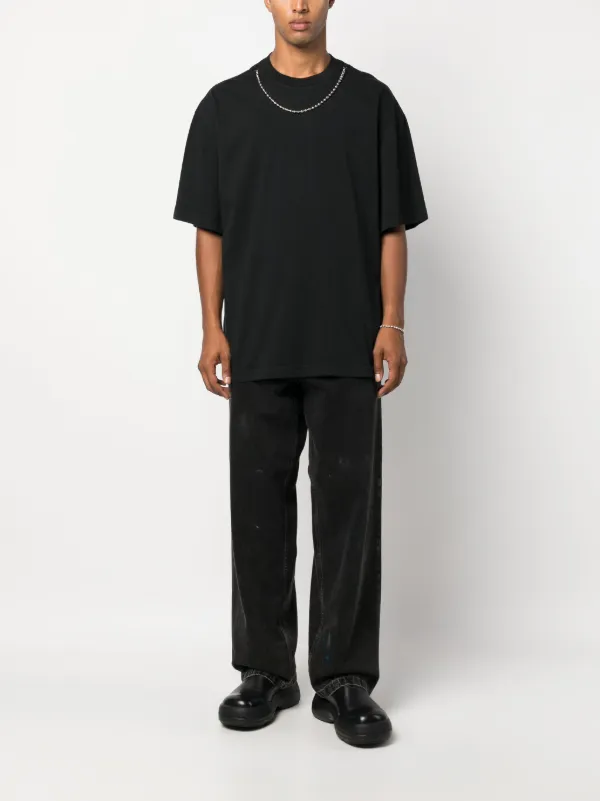 Tシャツ・カットソー AMBUSH 'Ballchain' T-shirt Black  BMAA083F23JER0011010 AMBUSH BALLCHAIN T-SHIRT | Black | FARFETCH PL