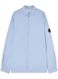 AMBUSH logo-patch button-up shirt - Blue
