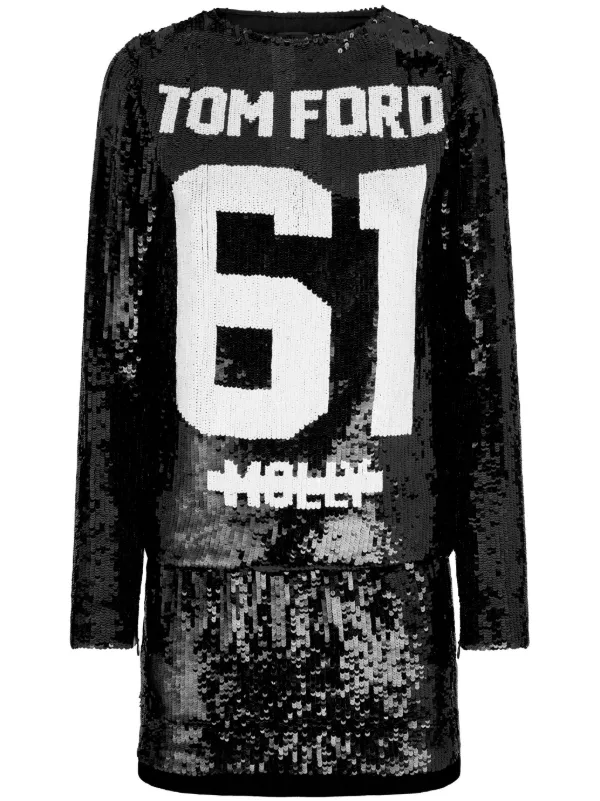 TOM FORD 61 Sequinned Minidress Black FARFETCH