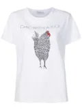 Isolda graphic-print cotton T-shirt - White