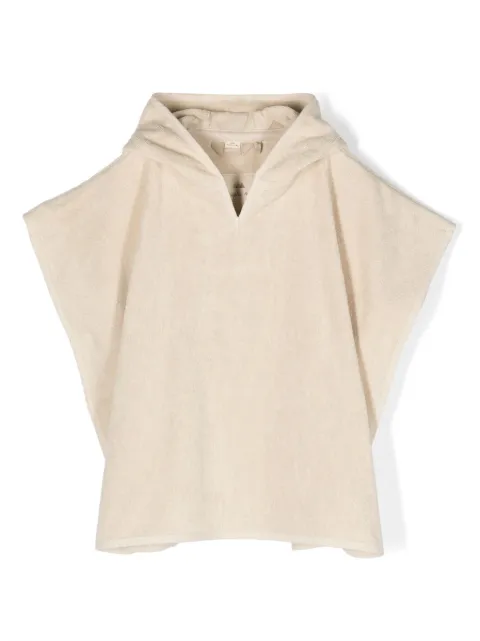 Konges Sløjd embroidered terry-cloth poncho