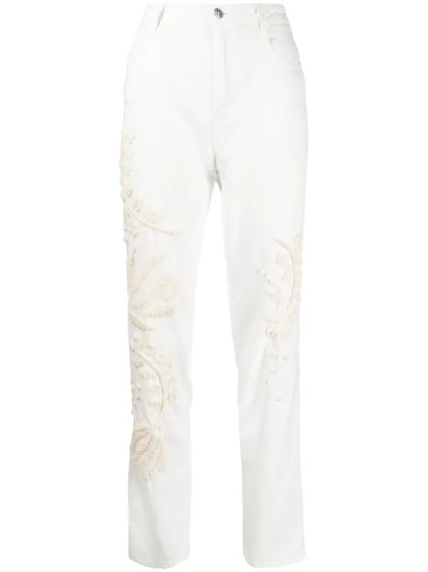 Ermanno popular Scervino embroidered jeans