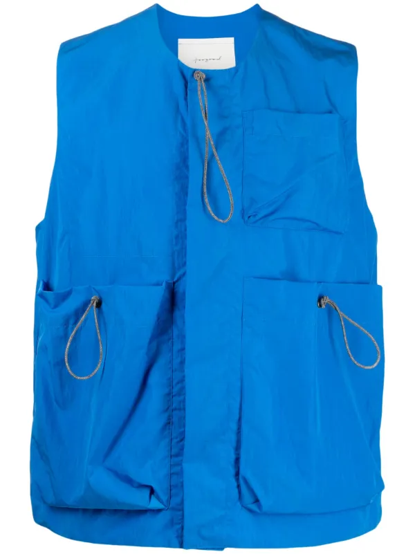 Toogood The Roper Boxy Gilet | Blue | FARFETCH IN