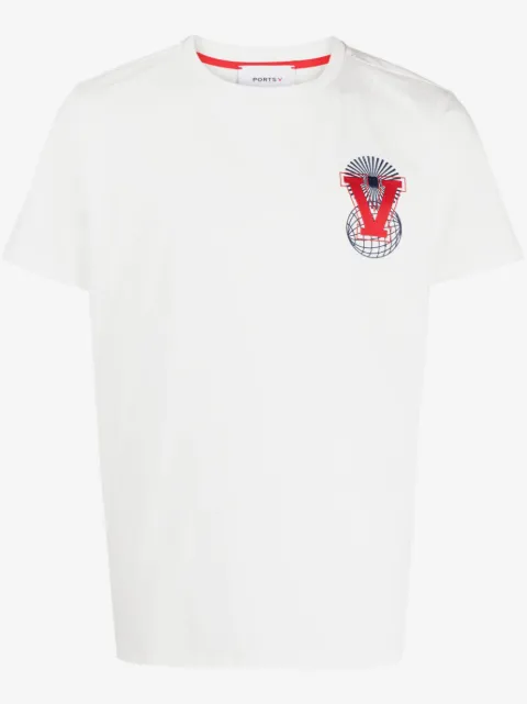 Ports V logo-embroidered T-shirt
