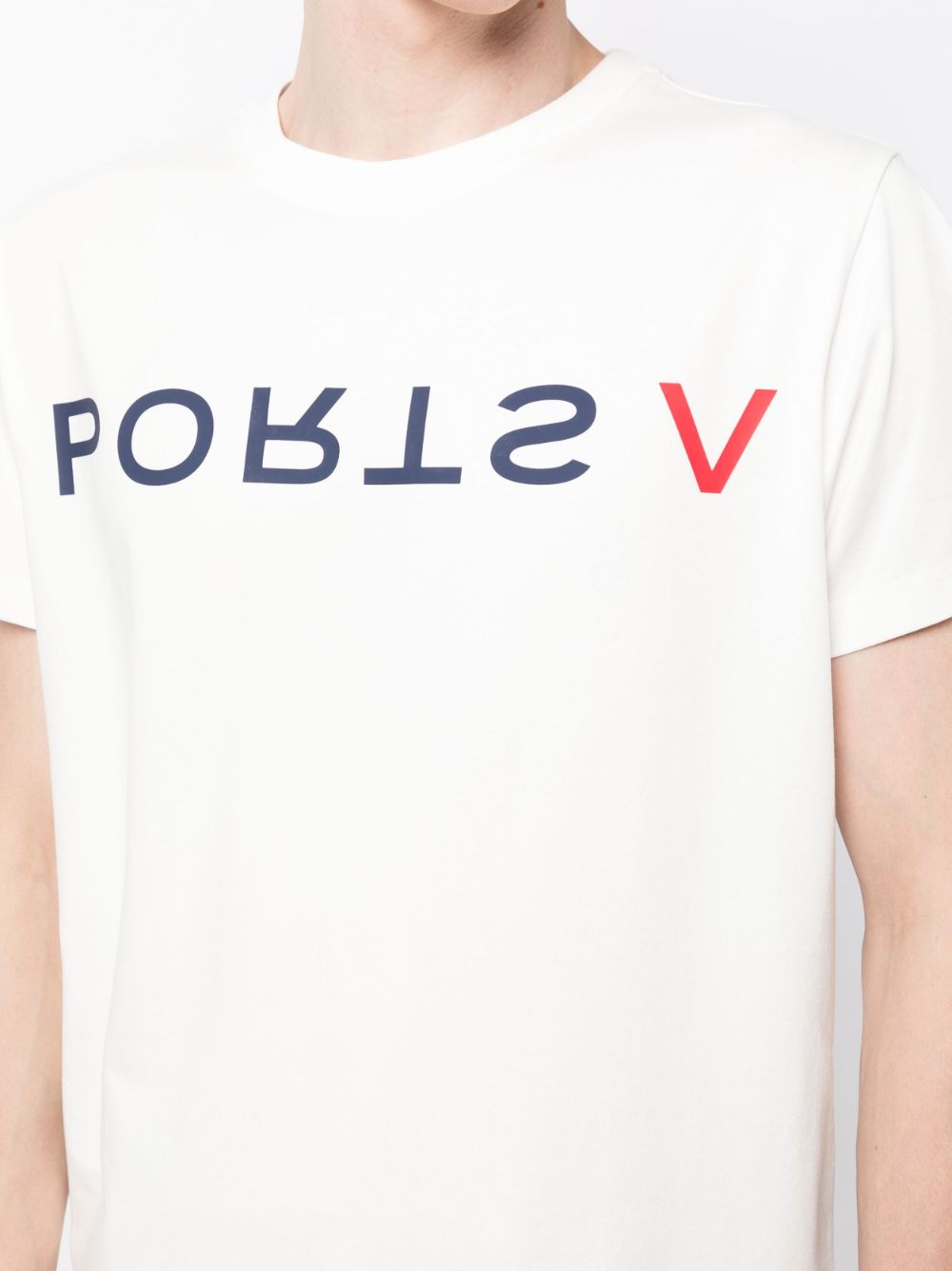 Shop Ports V Logo-print T-shirt In White