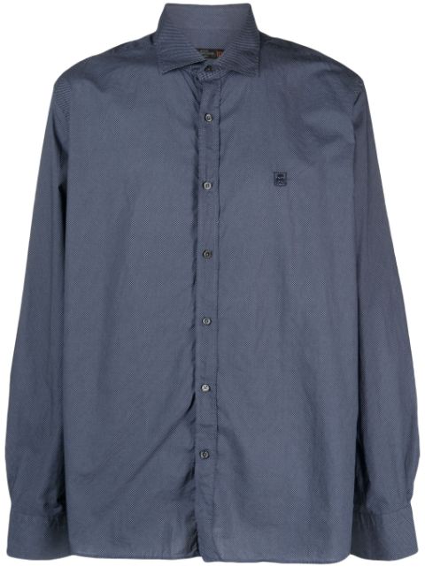 Corneliani chemise en coton à manches longues