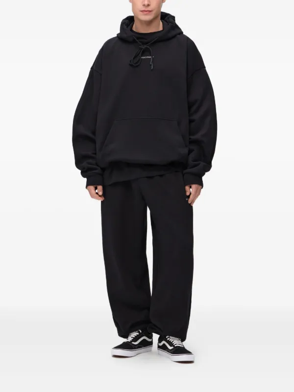 MONOCHROME logo-print Drawstring Hoodie | Black | FARFETCH