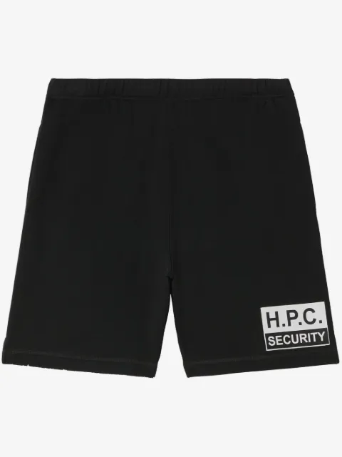 Heron Preston Security cotton track shorts