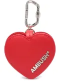 AMBUSH heart leather AirPods case - Red