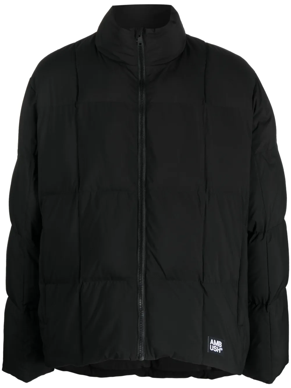 Ambush Logo-patch Padded Jacket In Black