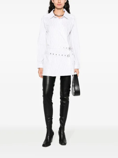 AMBUSH striped cotton-blend shirtdress BWDB054F23FAB0010106 - 1