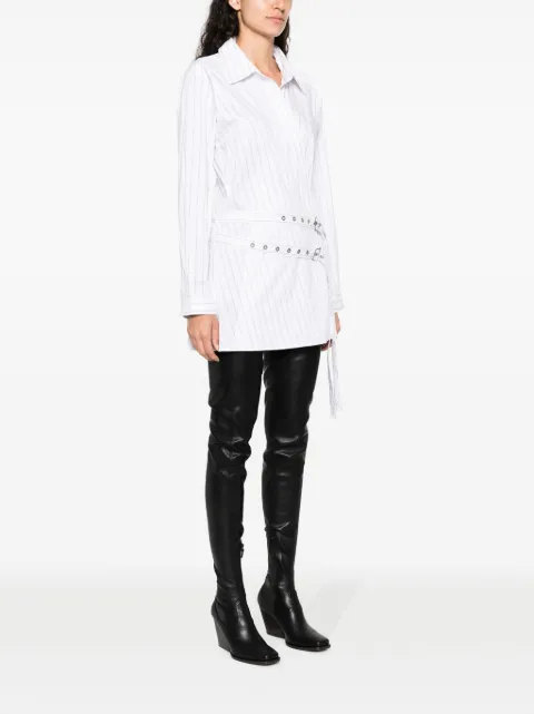 AMBUSH striped cotton-blend shirtdress BWDB054F23FAB0010106 - 2