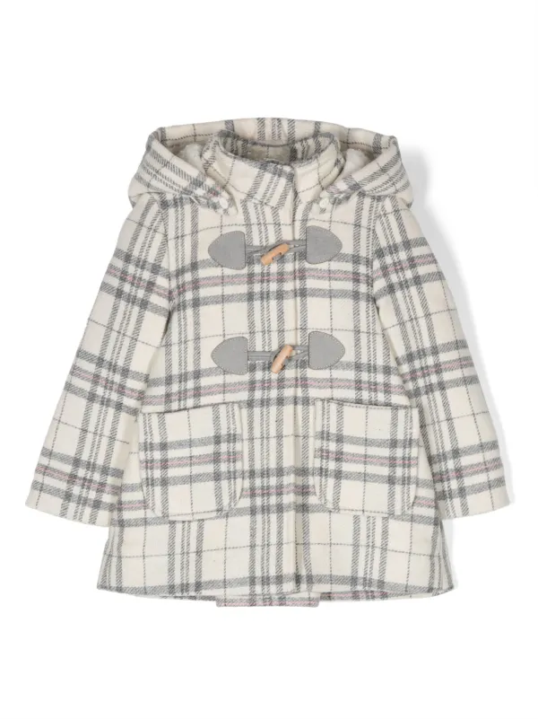 Girls grey duffle coat best sale