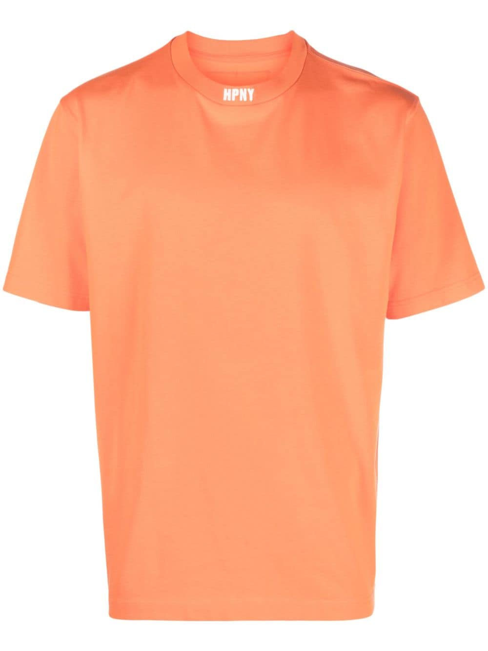 Shop Heron Preston Logo-embroidered Cotton T-shirt In Orange White