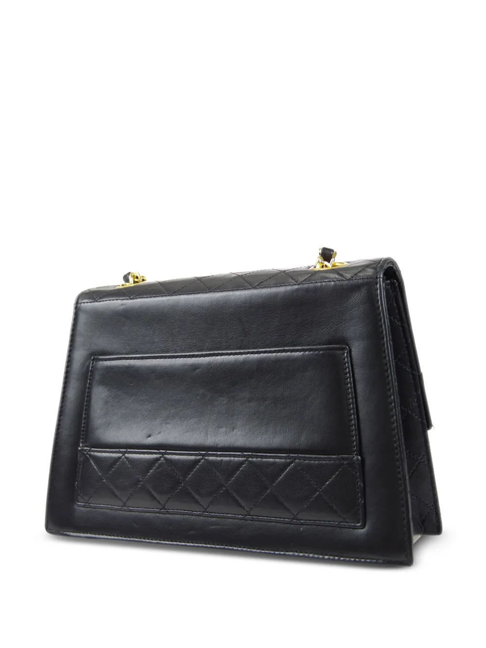 CHANEL Pre-Owned 1990 pre-owned schoudertas met omslag - Zwart