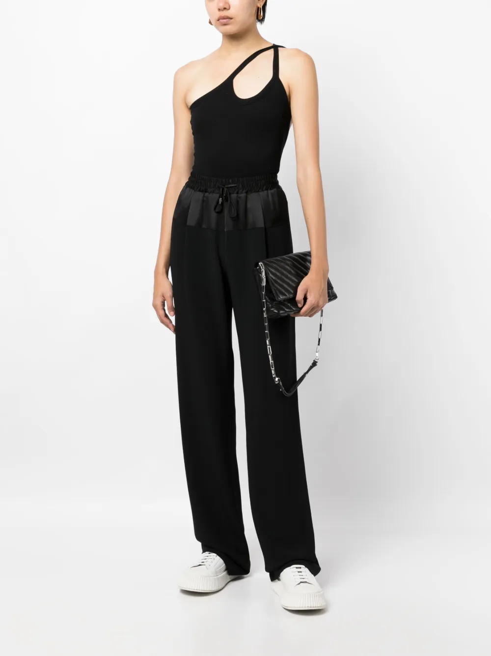 Ermanno Scervino Broek met trekkoordtaille - Zwart