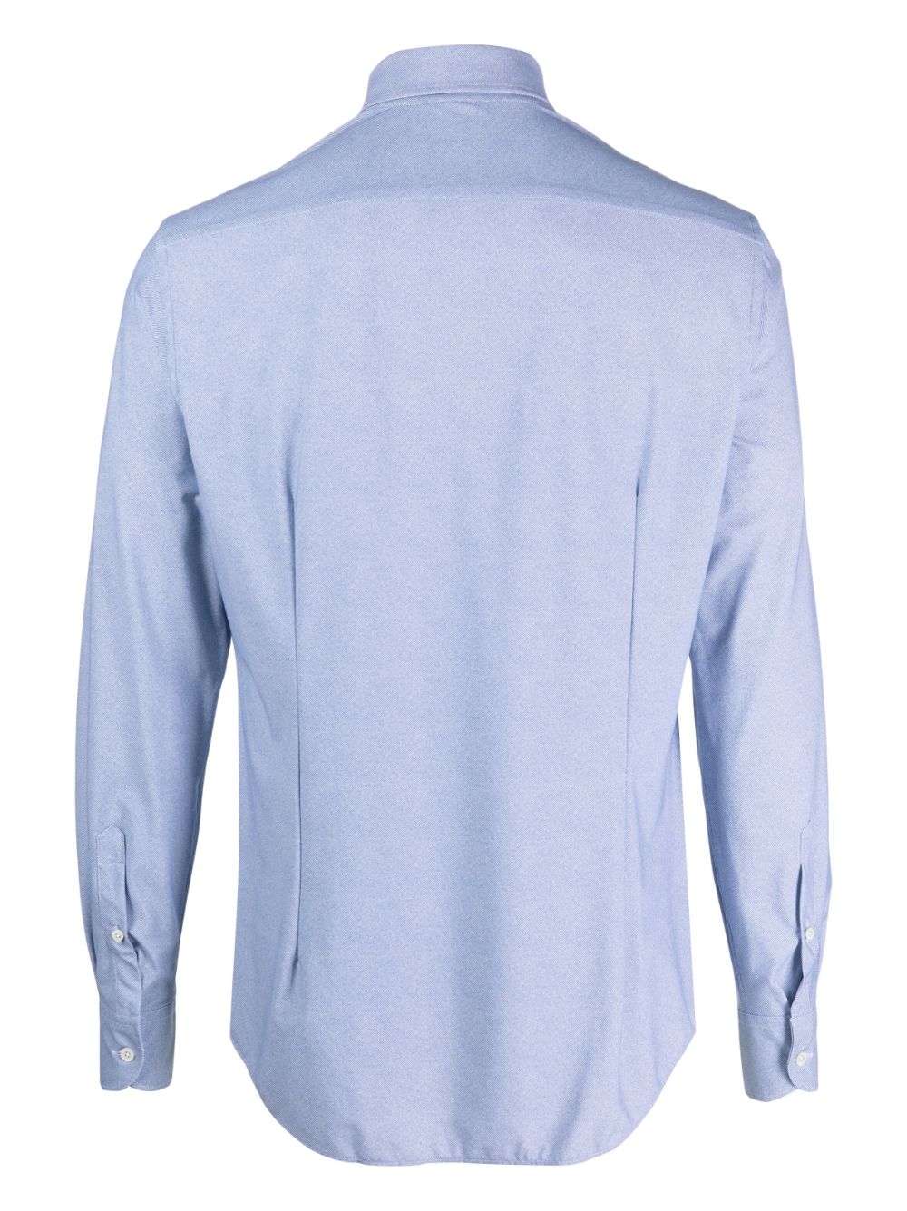 Corneliani spread-collar long-sleeve shirt - Blauw