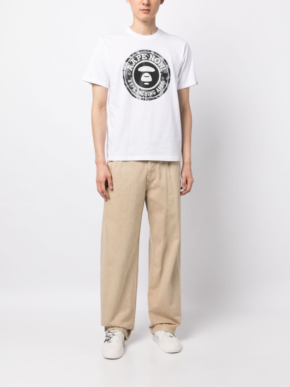 AAPE BY *A BATHING APE® logo-print Cotton T-shirt - Farfetch