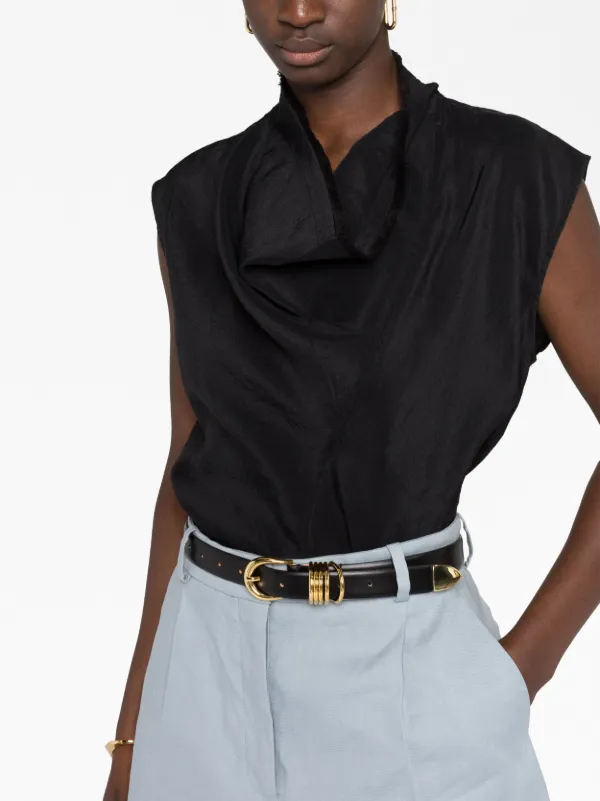 TOTEME Cowl Neck Sleeveless Top Farfetch