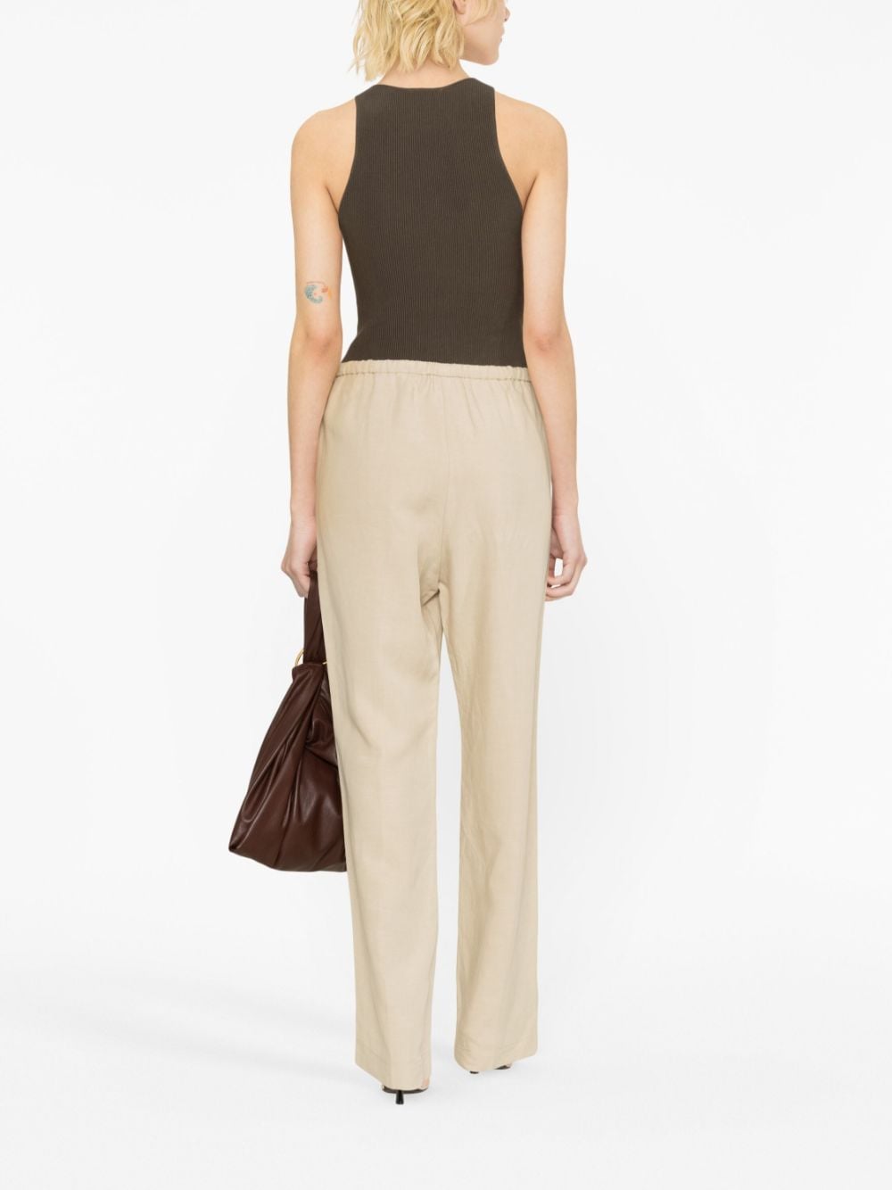 TOTEME Drawstring straight-leg Cotton Trousers - Farfetch