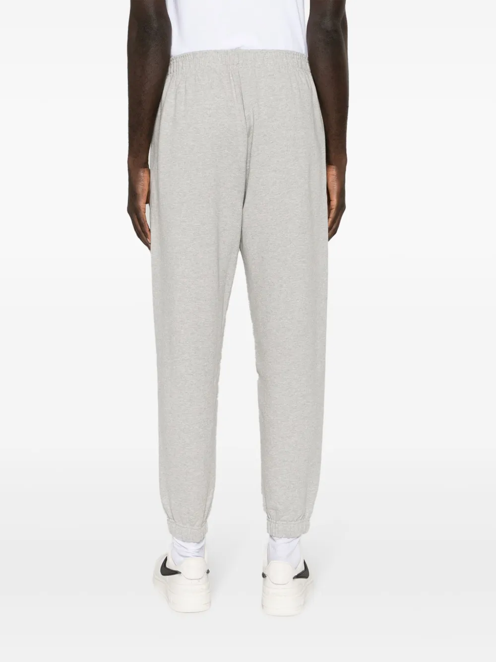 Shop Monochrome Logo-print Cotton Track Pants In Grey