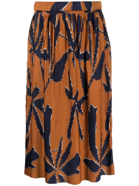 Ba&Sh - Kiko abstract-print pleated skirt