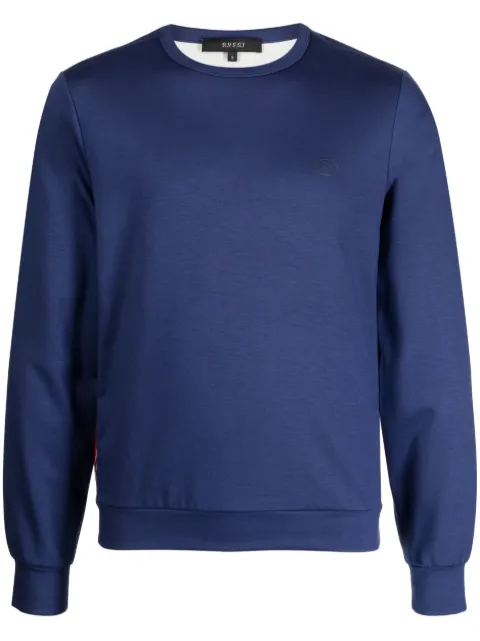 Gucci logo-patch stripe-print jumper