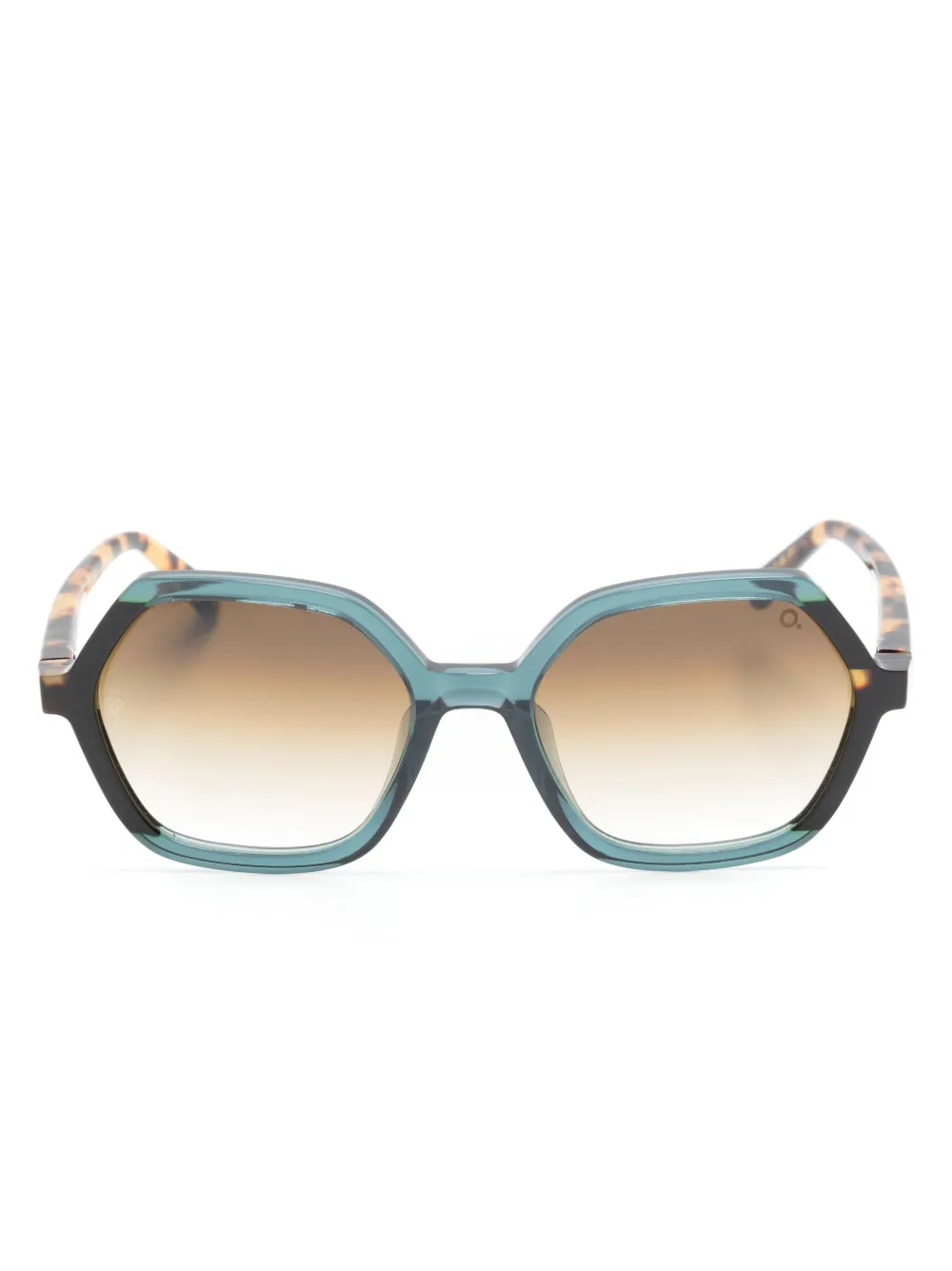 Etnia Barcelona Zonnebril met logo Bruin
