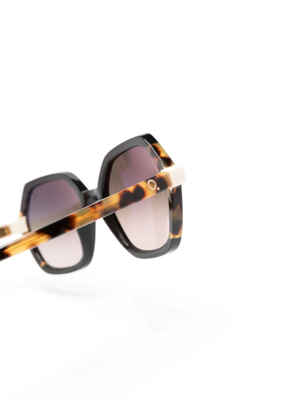 Shop Etnia Barcelona Logo-engraved Geometric-frame Sunglasses In Black