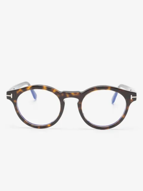 TOM FORD Eyewear tortoiseshell pantos-frame glasses