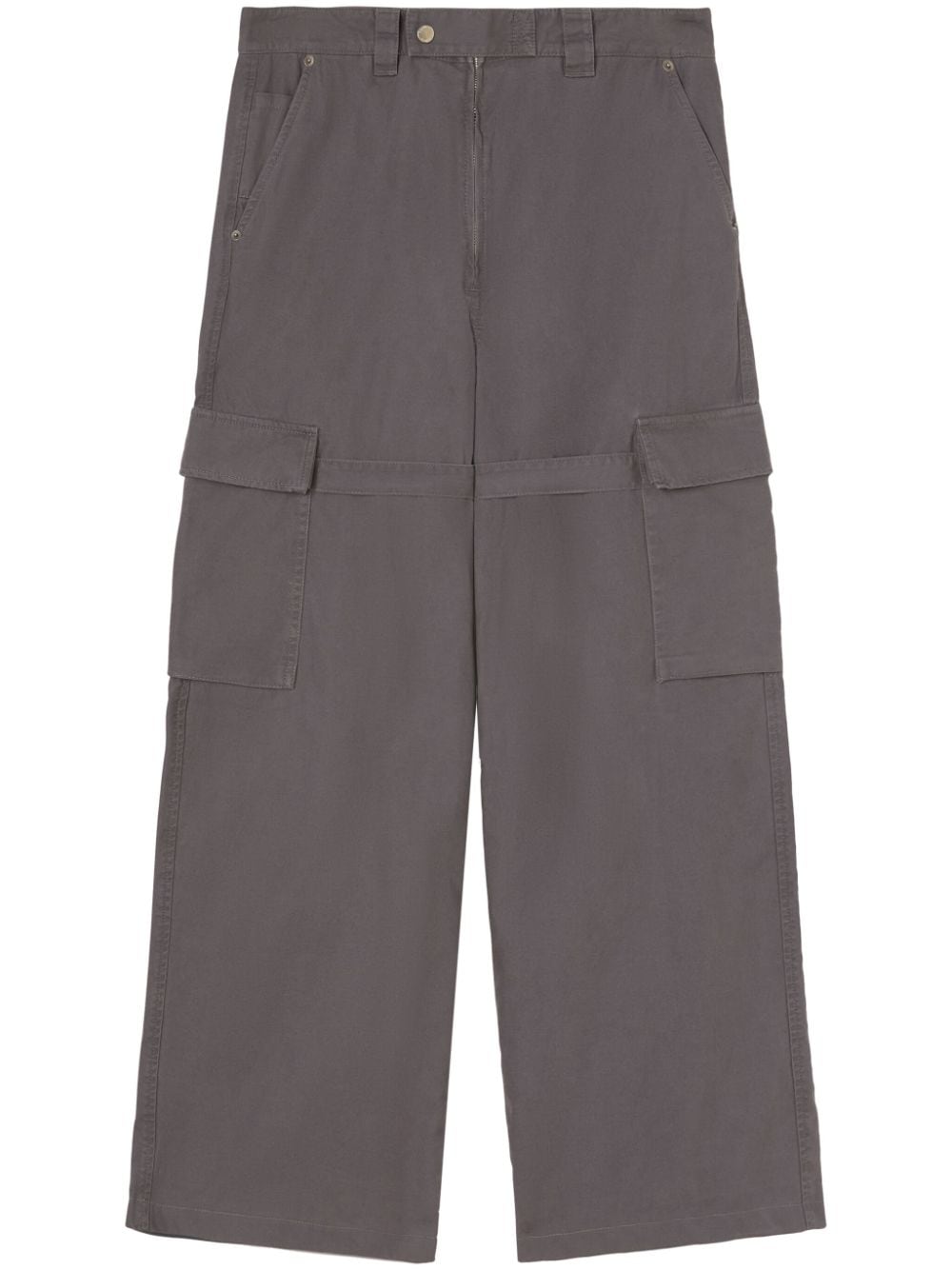 Ambush Belted-leg Cargo Trousers In Grey