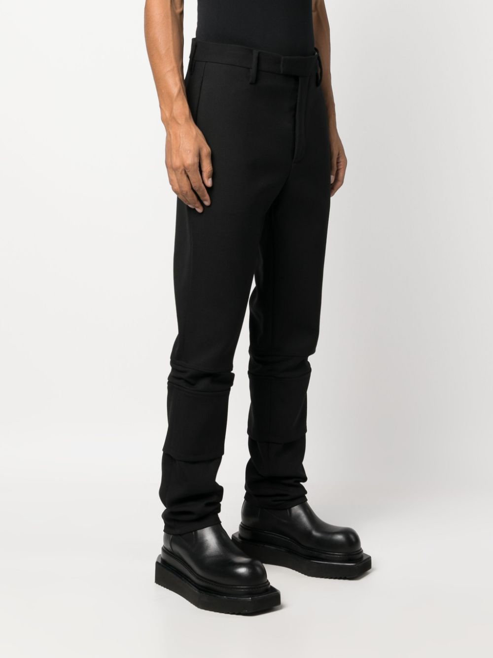 Shop Ambush Panelled Slim-fit Trousers In Black