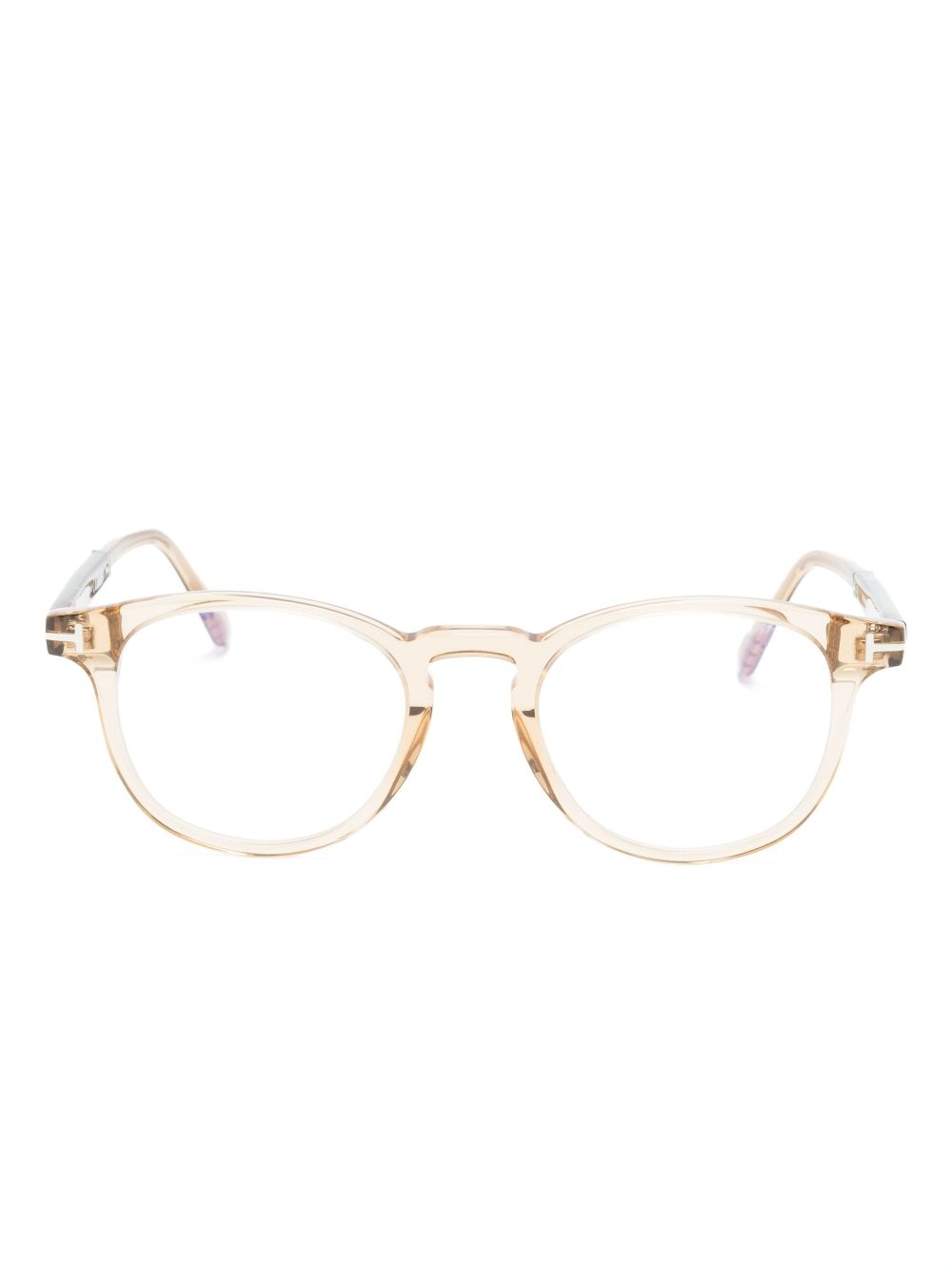 TOM FORD Eyewear Clear pantos-frame Glasses - Farfetch