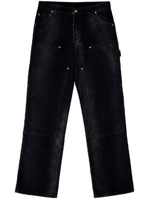 Monfrère Men's Preston Skinny Fit Tie Dye Jeans - Blue White - Size 38