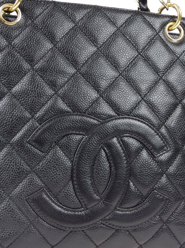 Chanel Pre-owned 2007 Petite Shopping Tote Bag - Black