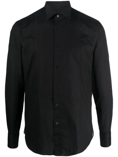 Corneliani spread-collar cotton shirt 