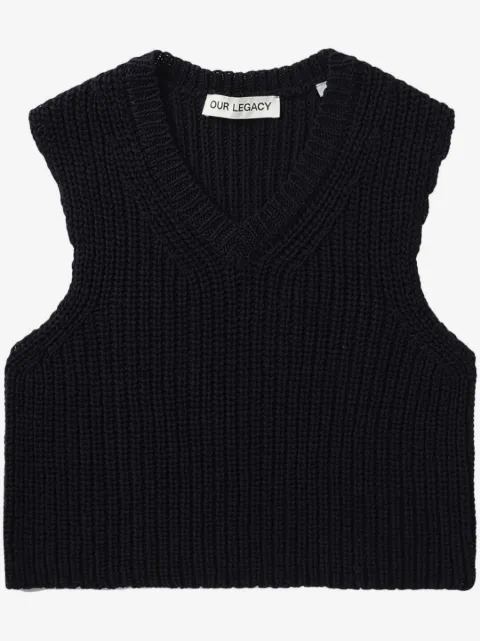OUR LEGACY chunky ribbed-knit vest