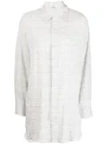 b+ab check-pattern dress set - White