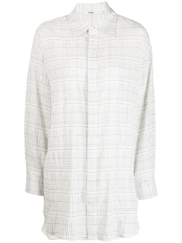 b+ab check-pattern dress set